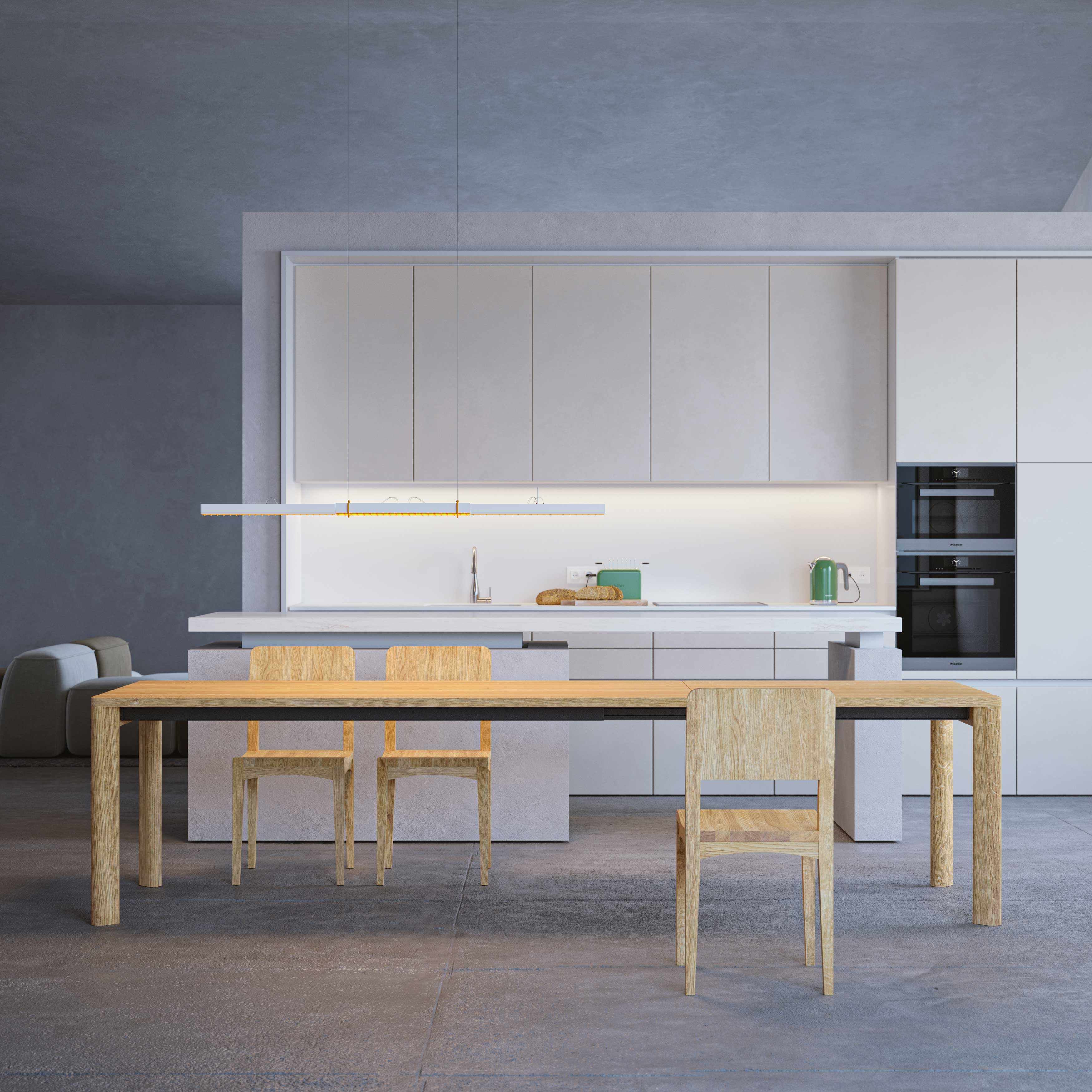 extendable solid wood dining table MOLLIS BUTTERFLY cam4 custom made in solid wood by vitamin design