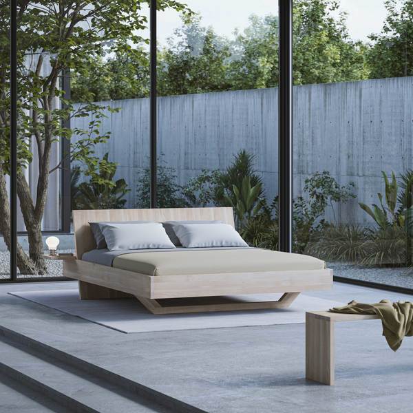 Design Solid Wood Bed SOMNIA cam99 custom made in solid wood by vitamin design