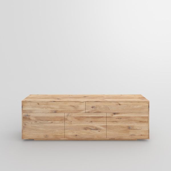 Wooden Designer Sideboard LINEA cam3 custom made in solid wood by vitamin design