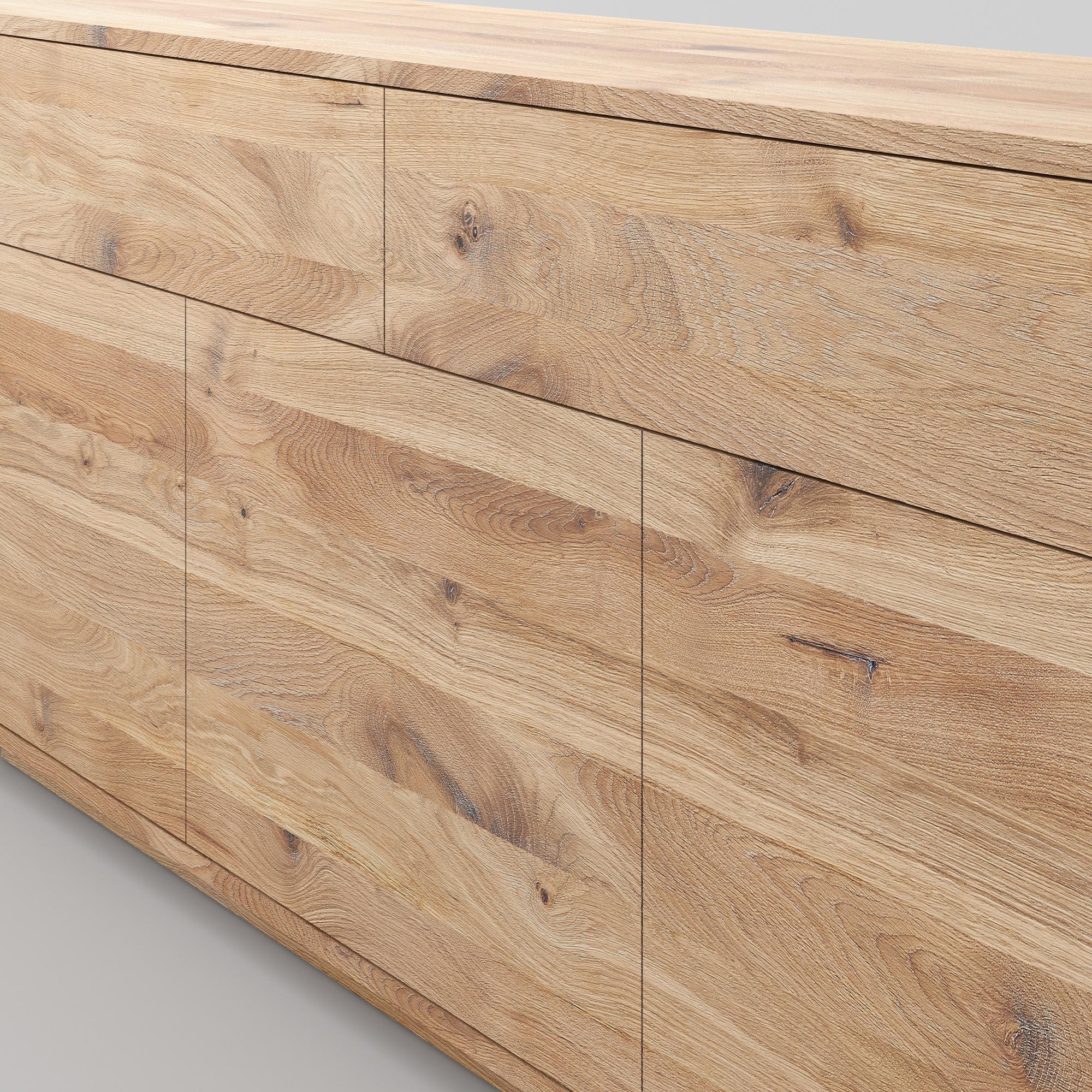 Wooden Designer Sideboard LINEA cam4 custom made in solid wood by vitamin design