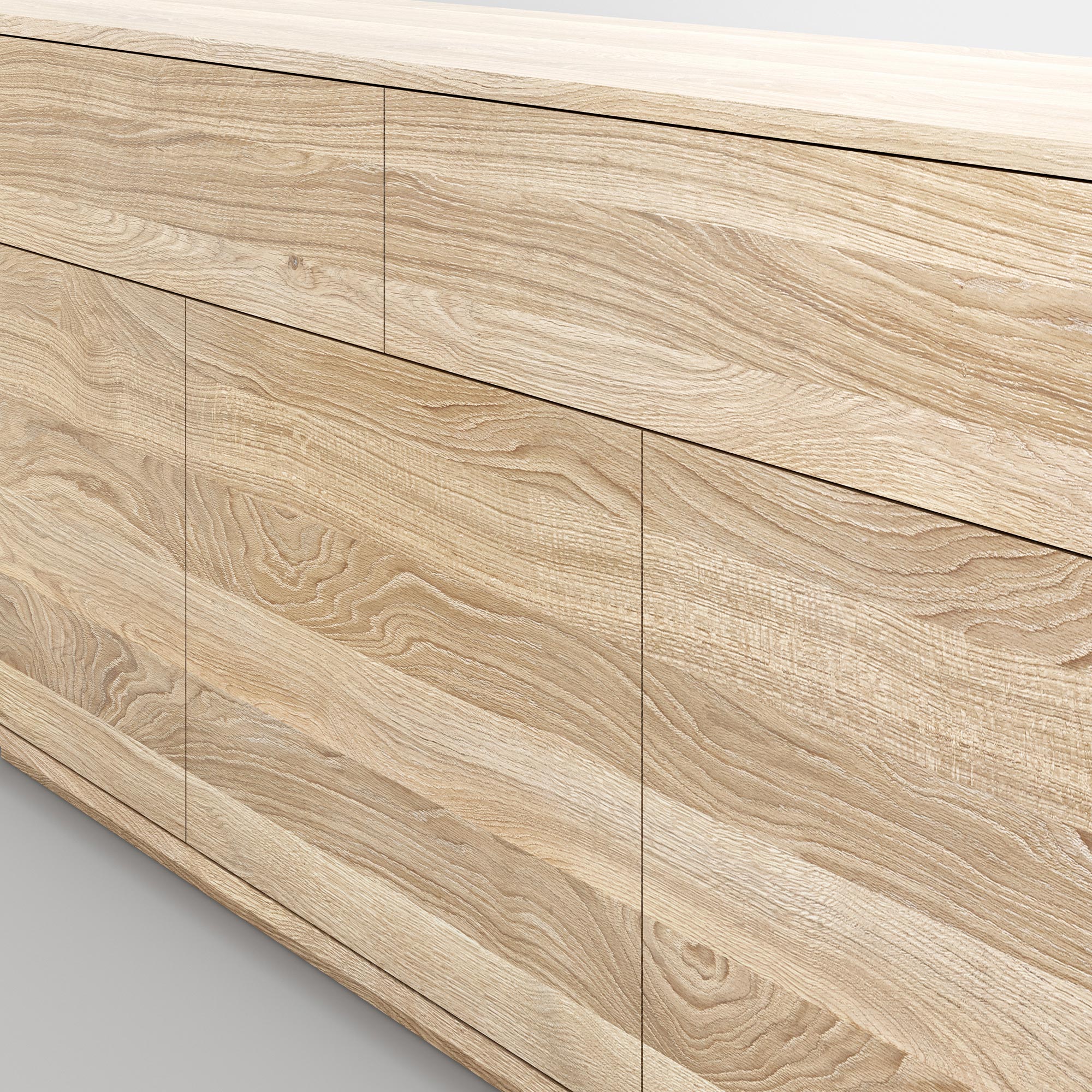 Wooden Designer Sideboard LINEA 1 custom made in solid wood by vitamin design
