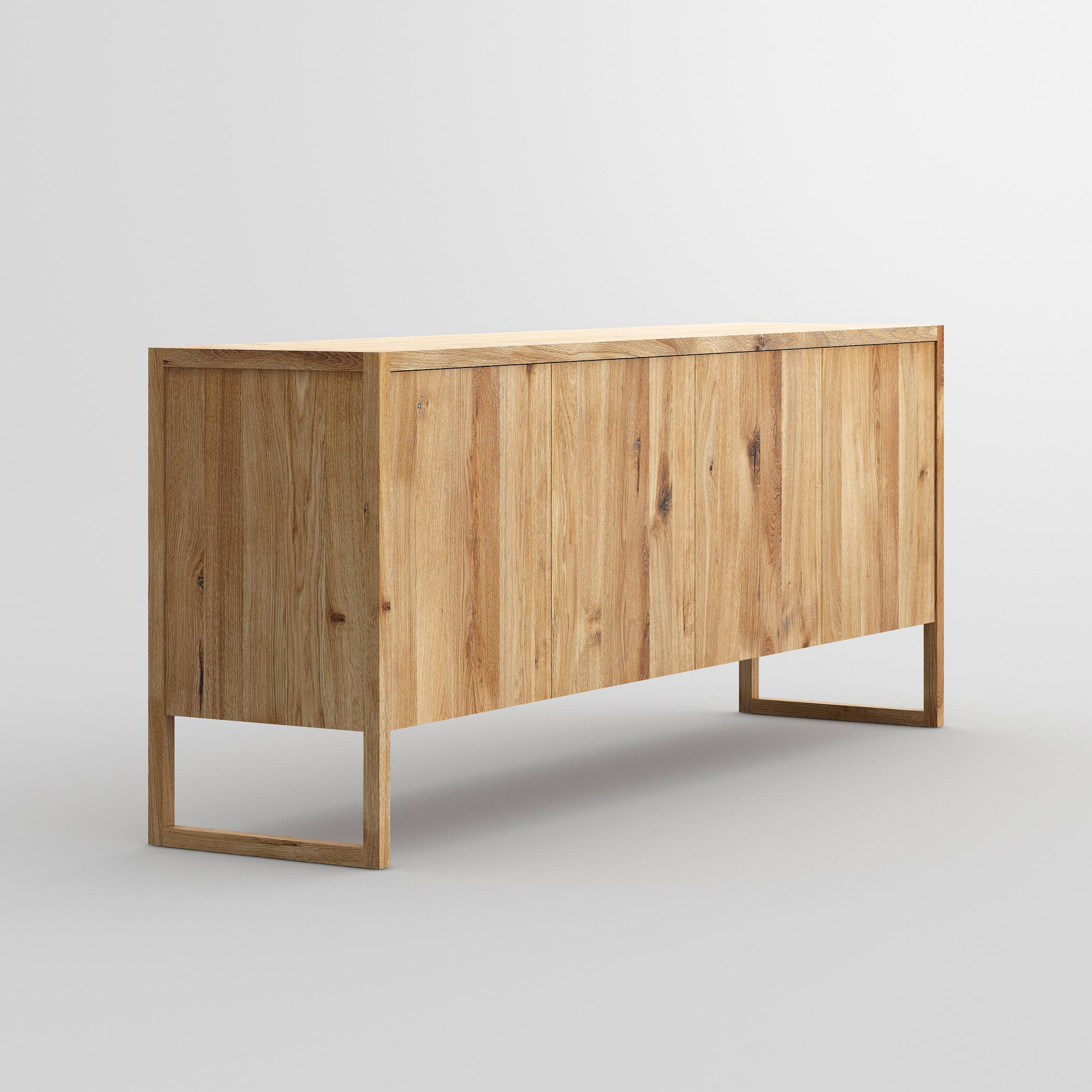 BIO-MDF Wood Sideboard SENA cam2 custom made in solid wood by vitamin design