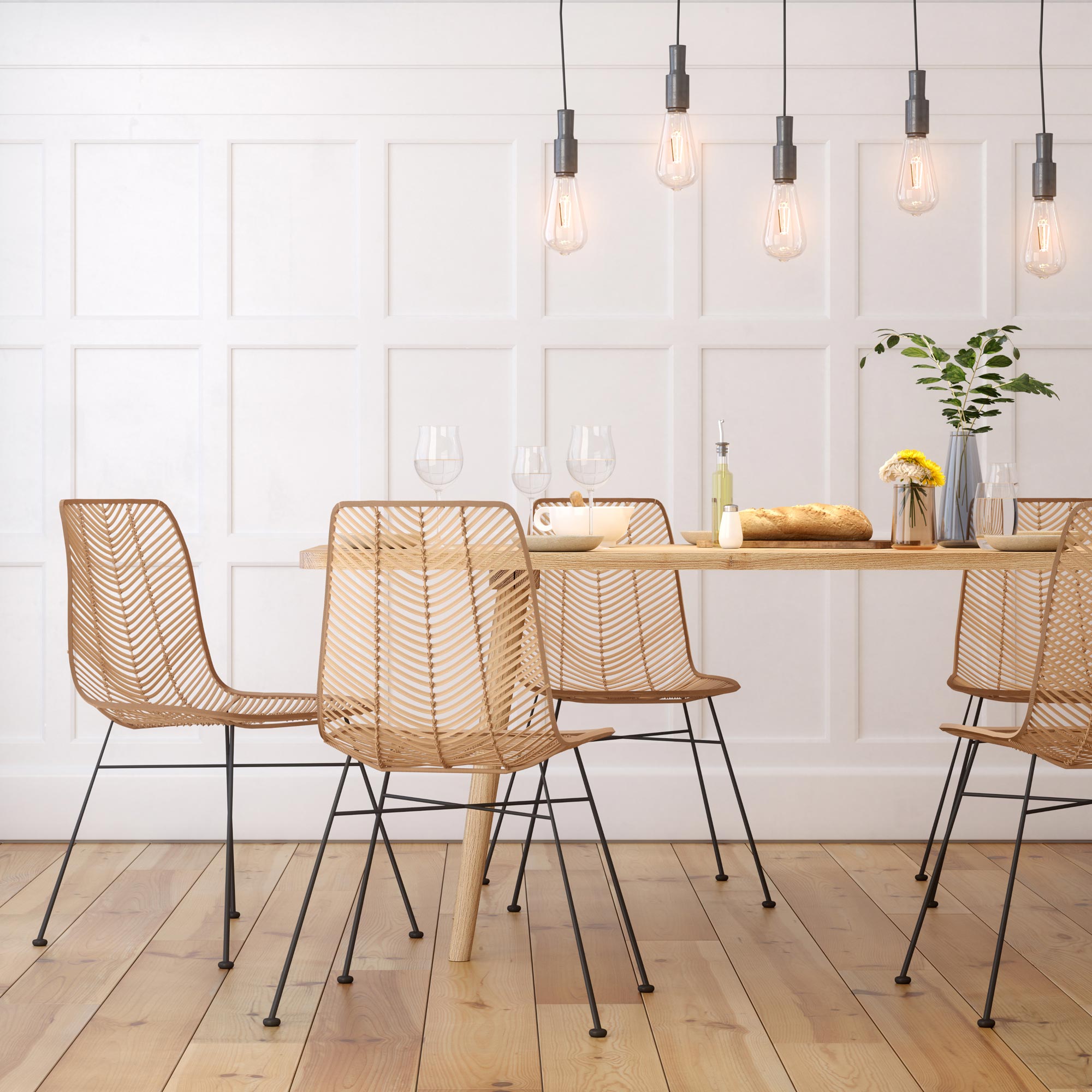 Wood Dining Table UNA Final1 custom made in solid wood by vitamin design