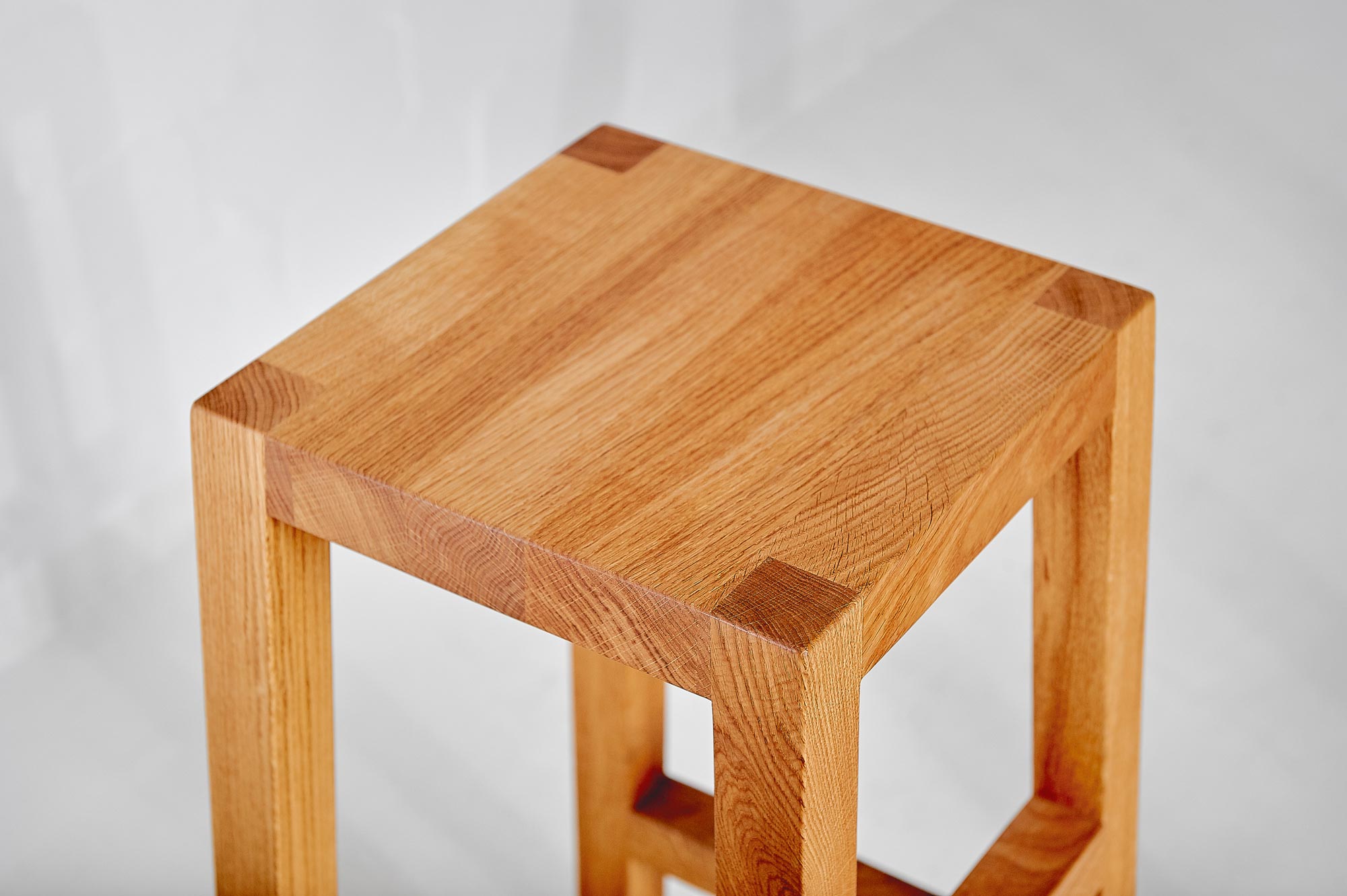 Solid Wood Stool TANTUM Edited custom made in solid wood by vitamin design