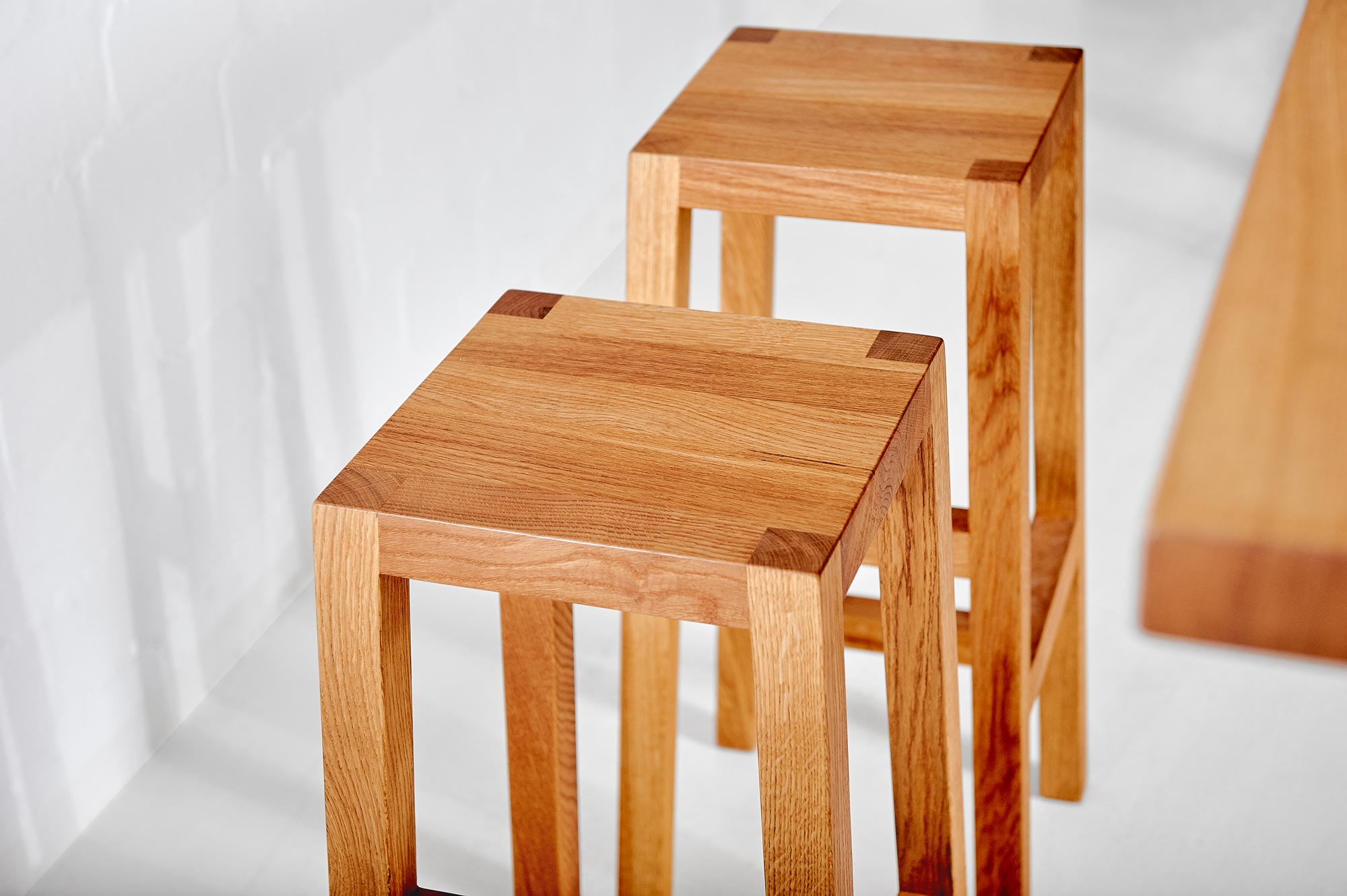 Solid Wood Stool TANTUM Edited custom made in solid wood by vitamin design