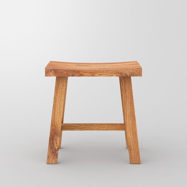 Wooden Stool TUBER cam3 custom made in solid wood by vitamin design