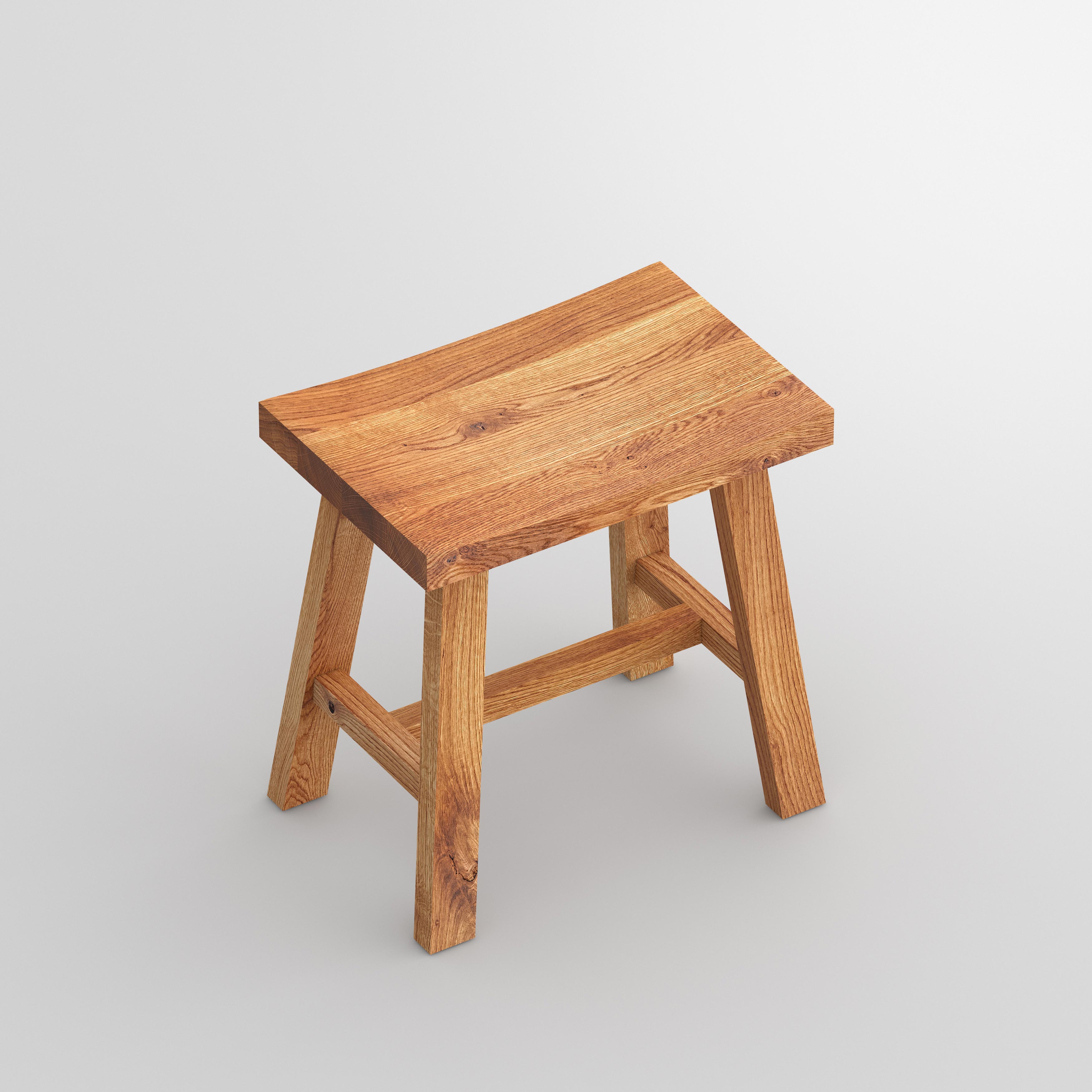 Wooden Stool TUBER cam2 custom made in solid wood by vitamin design