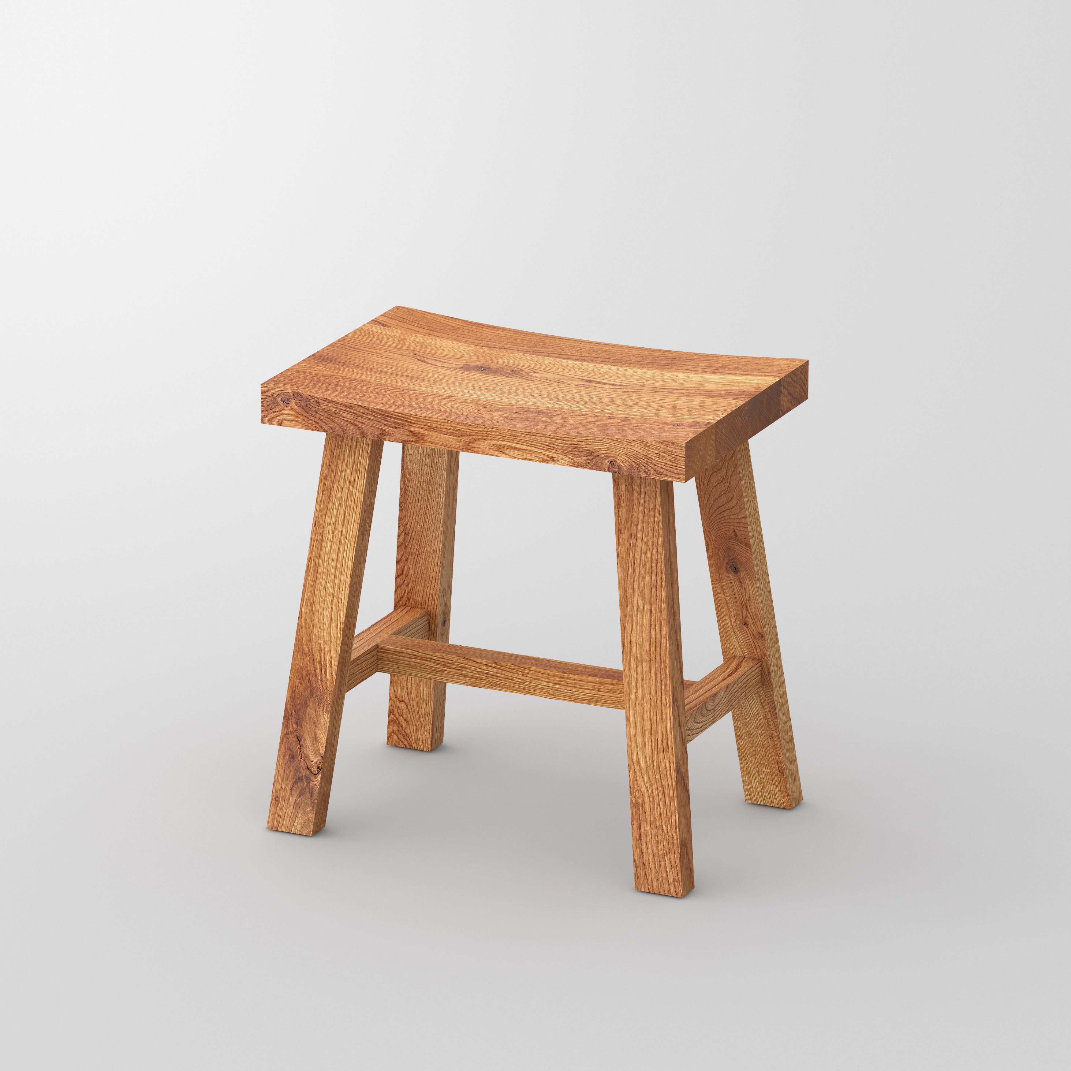 Wooden Stool TUBER cam1 custom made in solid wood by vitamin design